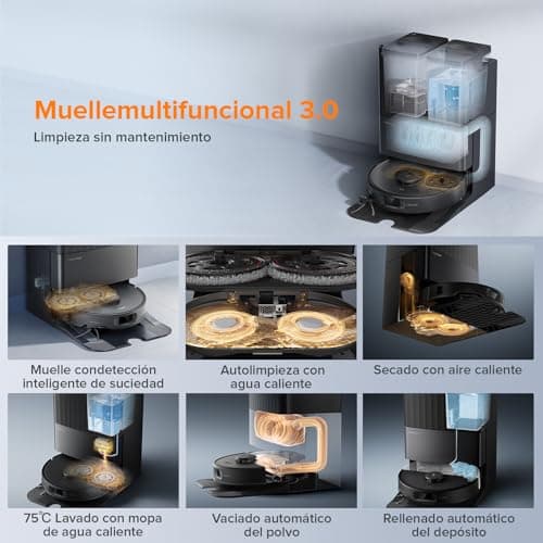 Detalle 2 de Roborock Qrevo Edge S5A Robot Aspirador y Fregasuelos 🚀