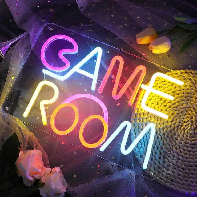 Detalle 2 de DWOOKE Gaming-Neon Schild mit USB Kabel