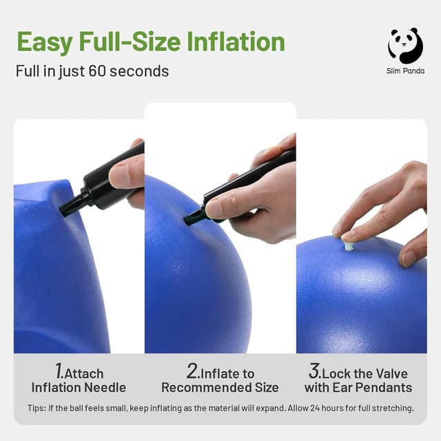 Detalle 2 de Gymnastikball 23 cm Slim Panda Pilates Ball