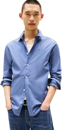 Detalle de Tommy Jeans TJM Camisa manga larga azul XS