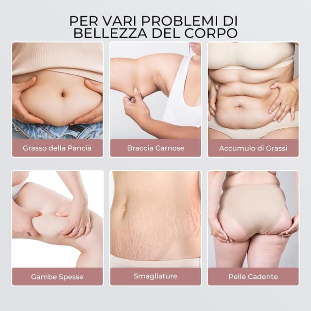 Detalle 2 de Massaggiatore Anticellulite professionale senza fili per pancia, vita, braccia, gambe e glutei