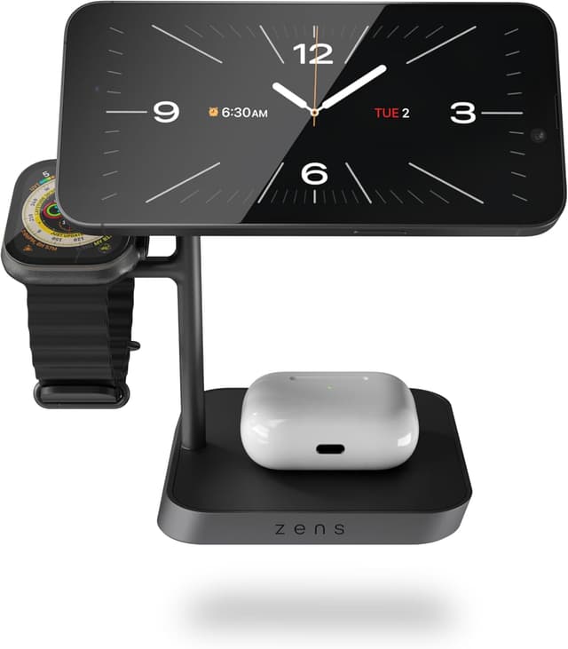 Detalle 2 de Zens Office Wireless Charger 3, Cargador inalámbrico rápido ⚡