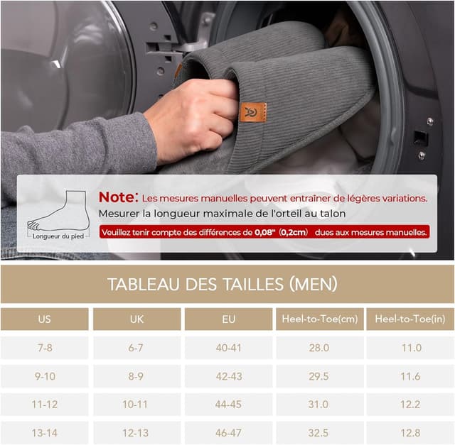 Thumbnail 6 de VeraCosy chaussons respirants homme mémoire foam