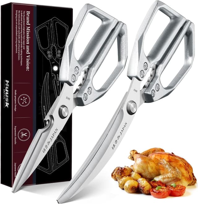 Imagen de HUUSK Kitchen Scissors Set stainless steel kitchen shears ✂ en OfertitasTOP