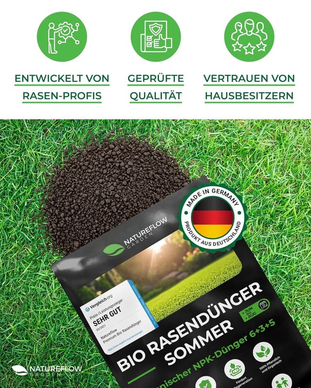 Thumbnail 6 de Bio Rasendünger Sommer 10,5 kg für 400 m²