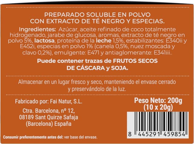 Thumbnail 2 de Moment Tea Chai Latte ☕️ - Pack de 10 Sobres Monodosis