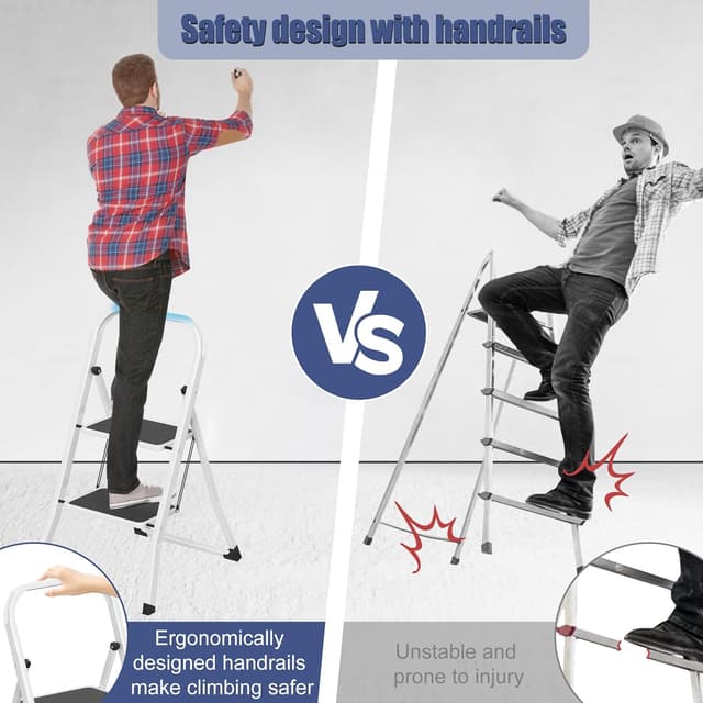 Thumbnail 6 de LARS360 LARS360 scala pieghevole 2 gradini 150 kg