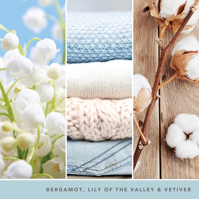 Detalle 2 de Yankee Candle Coton fraîchement lavé 75h 🕯