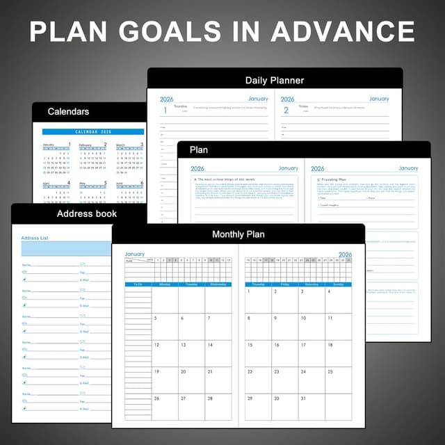 Thumbnail 5 de Agenda académica A5 página al día 2026