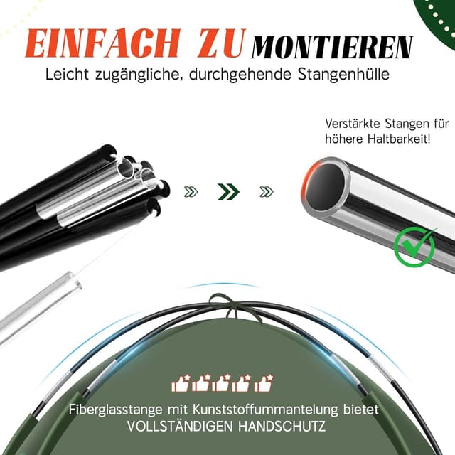 Detalle 1 de Campingzelt für 2 bis 3 Personen Kuppelzelt