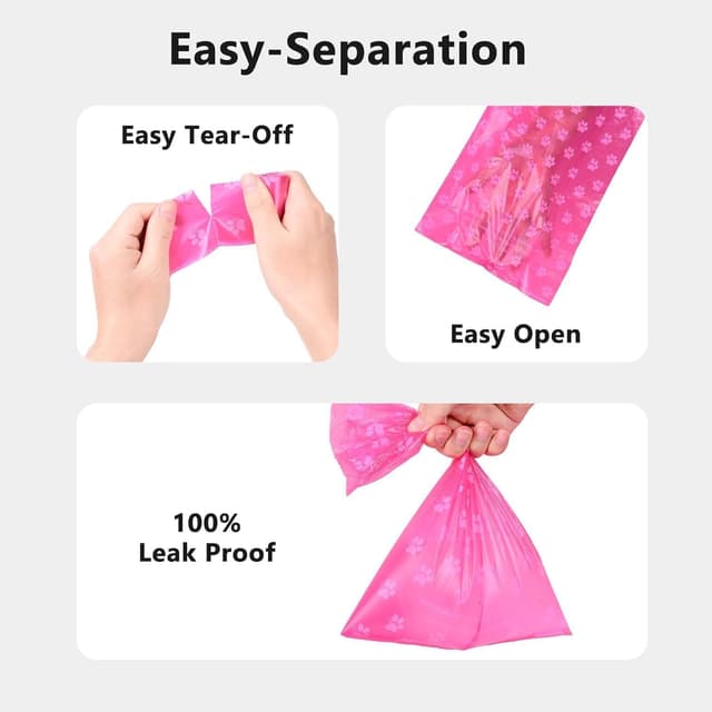 Detalle de Nineaccy Biodegradable Dog Poo Bags 240