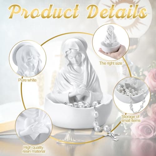 Detalle de Statue de la Vierge Marie Lineshading 12,7 cm ⚰