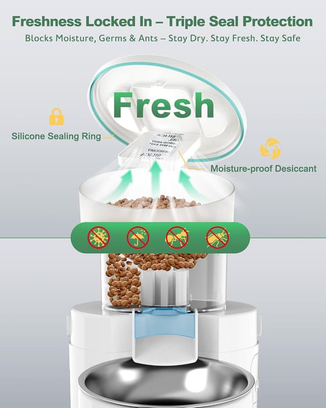 Thumbnail 5 de Gimars 5L Distributore Cibo Gatti 6 pasti