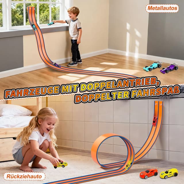 Thumbnail 2 de Flexible Autorennbahn 4,5 m für Kinder