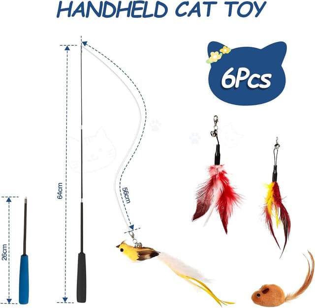 Thumbnail 1 de VINATO Canna da Pesca per Gatti 64 cm 🎣