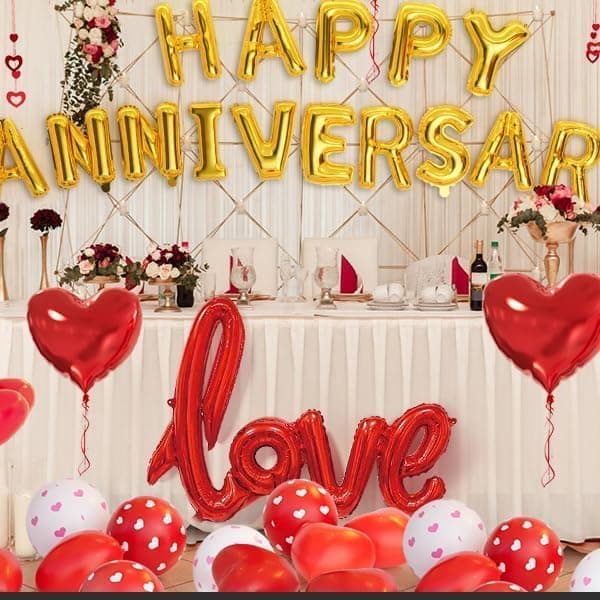 Thumbnail 6 de Anniversary Decorations Balloons arch with banner 🎈