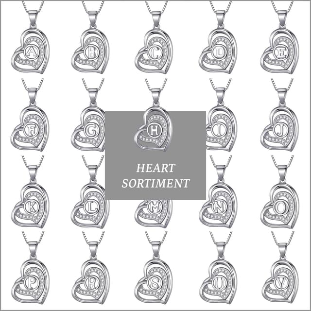 Thumbnail 3 de Morella Collana cuore zirconi 45 cm