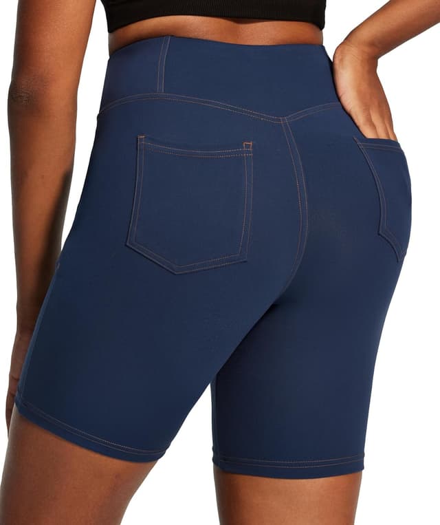 Detalle de IUGA Women’s 6" Biker Shorts with Tummy Control and Pockets