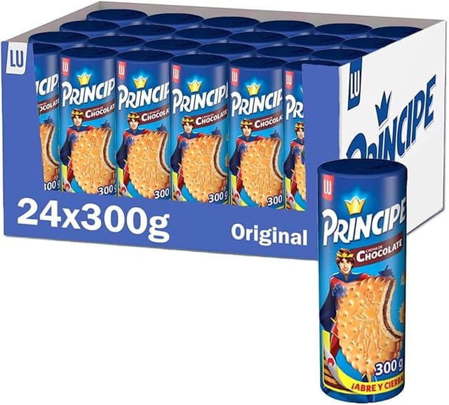 Imagen de Príncipe Original Galletas sándwich chocolate con leche 🍪 Pack 24x300g en OfertitasTOP