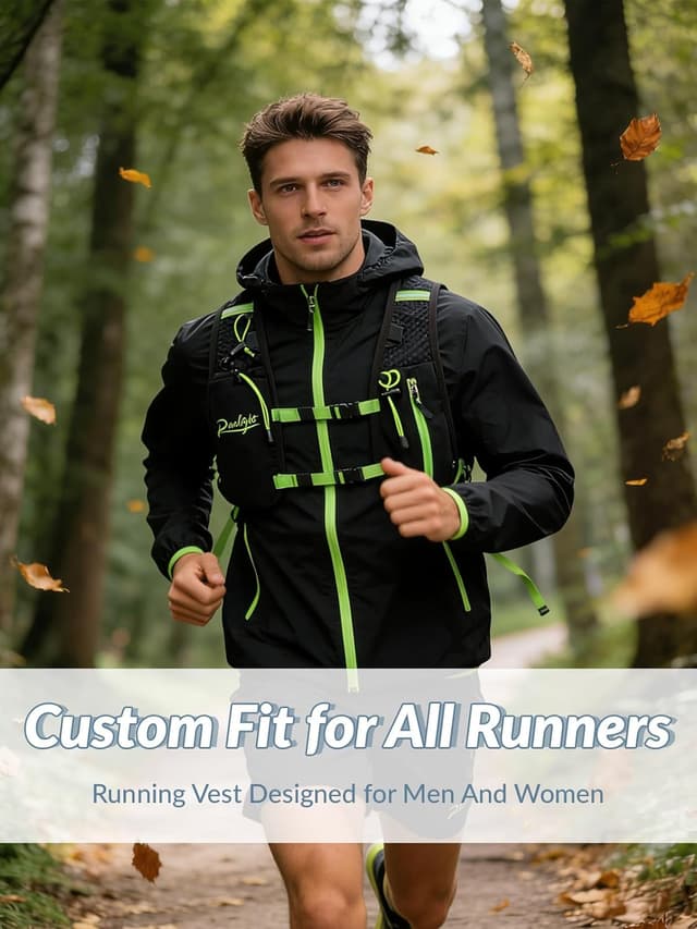 Thumbnail 6 de Acicolia Running Vest Lightweight Hydration Vest with 1500ml Water Bladder, Phone Holder & Reflective Trim