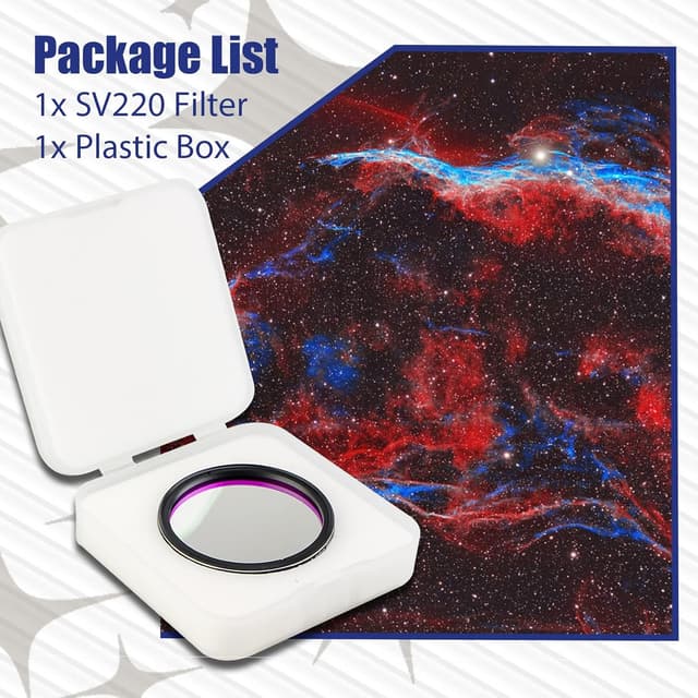 Thumbnail 6 de SVBONY SV220 Astro Dual Schmalbandfilter (2 Zoll) für H-Alpha & OIII, 7 nm