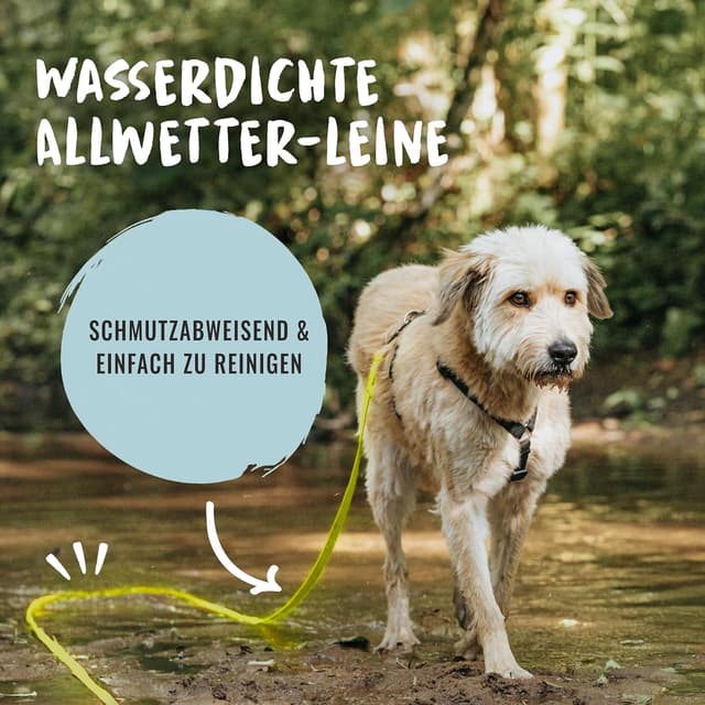 Detalle de Rudelkönig Schleppleine (10 m) für Hunde – robuste, wetterfeste Hundeleine fürs Training