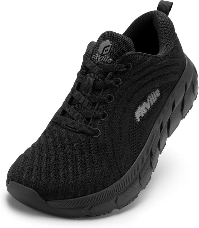 Detalle de FitVille Damen Laufschuhe mit weiter Zehenbox – atmungsaktive Walking- und Joggingsneaker
