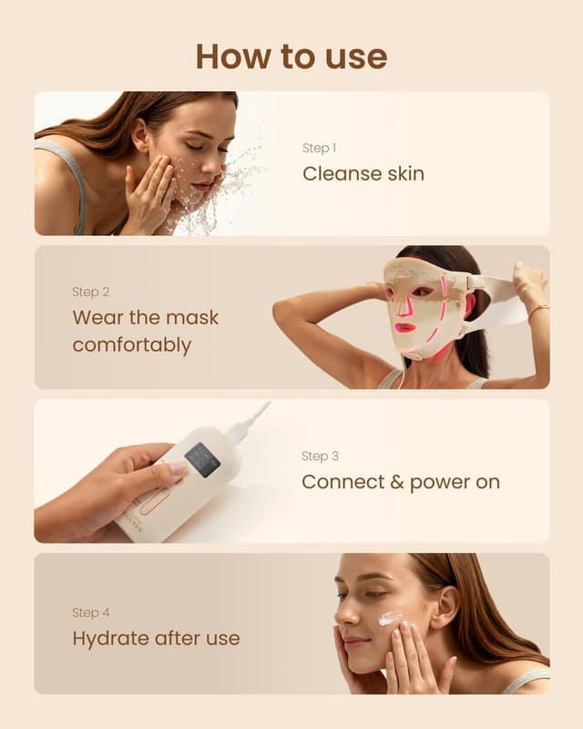 Detalle 2 de Renpho LED Face Mask 324 LEDs