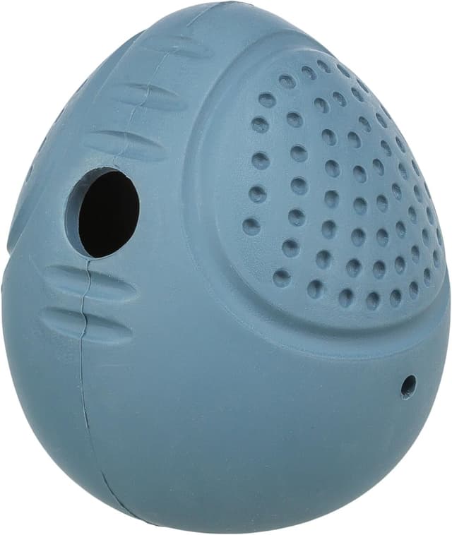 Detalle de TRIXIE Steh-Auf-Snack-EI (34948) : jouet à friandises en caoutchouc naturel, rechargeable et silencieux