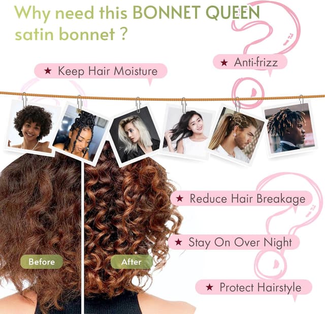 Thumbnail 4 de BONNET QUEEN Gorro de Seda Dormir Ajustable