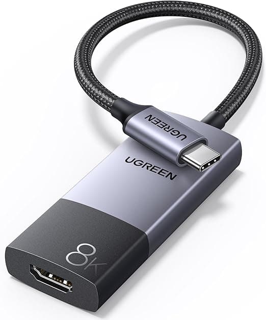 Detalle de UGREEN Adaptador USB C a HDMI 8K 60Hz 🎥 Conexión Perfecta
