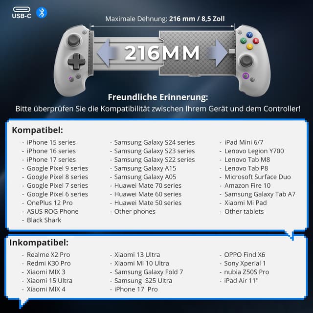 Thumbnail 6 de abxylute S9 Gaming-Controller mit Hall, Full-Size