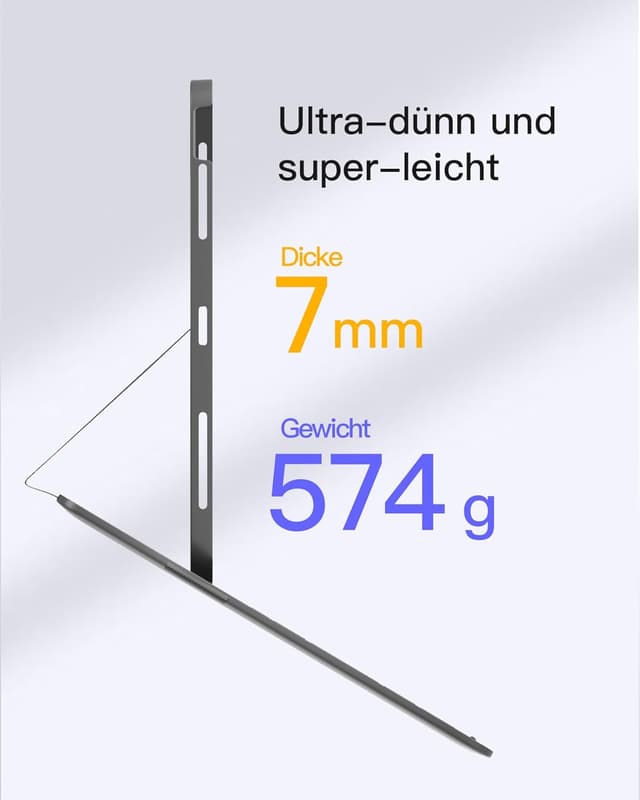 Detalle de Inateck AirTap BK2007-13 Tastatur Hülle 13 Zoll