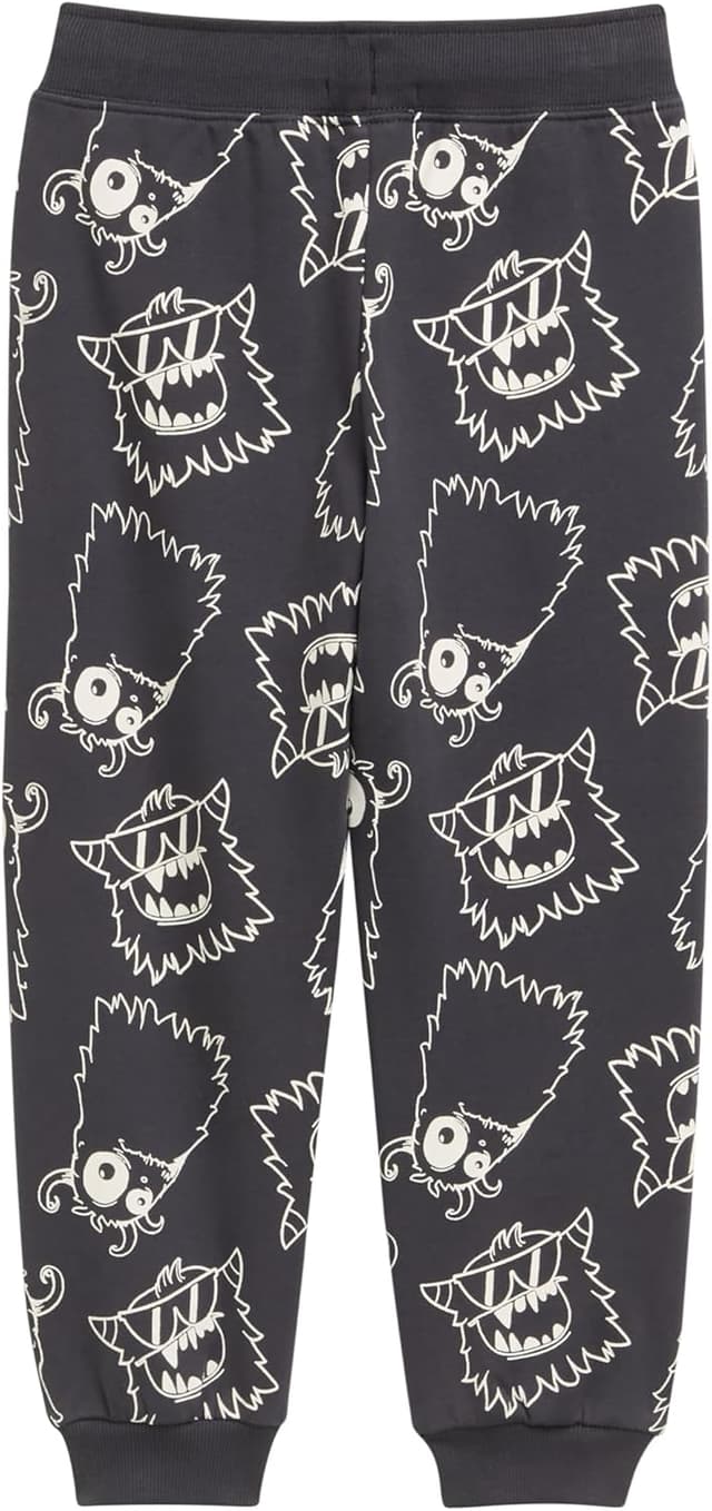 Detalle de TOM TAILOR pantaloni da jogging in felpa con motivo mostro per bambini e ragazzi