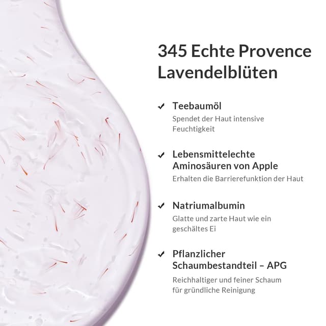 Detalle de Kustie Lavendel Duschgel 380 ml mit Blüten