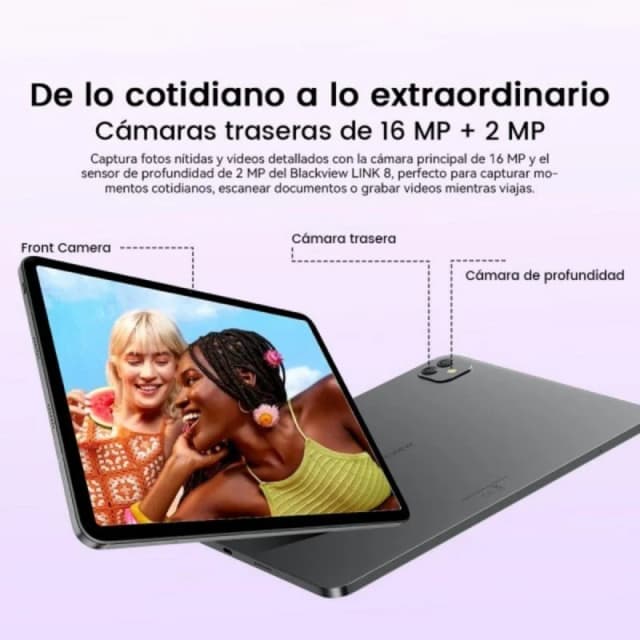 Detalle 2 de Blackview Link 8 12,7" 256 GB WiFi con teclado: tablet 2K+ con 90 Hz para productividad y ocio