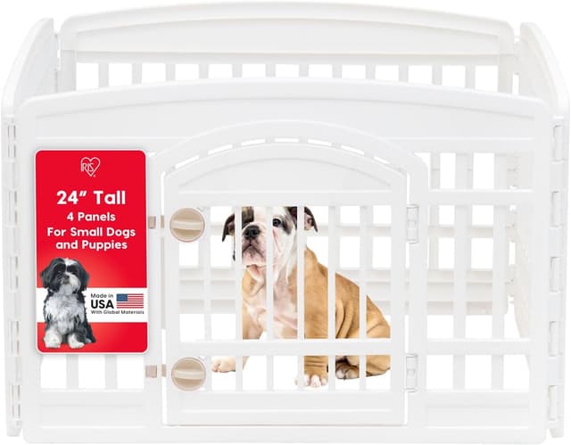 Detalle de IRIS USA 4-Panel 24" Dog Playpen with Door