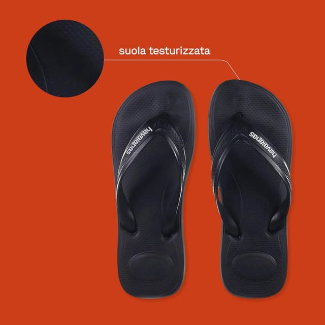 Detalle 2 de Havaianas Top Max Comfort infradito da uomo con suola anatomica antiscivolo