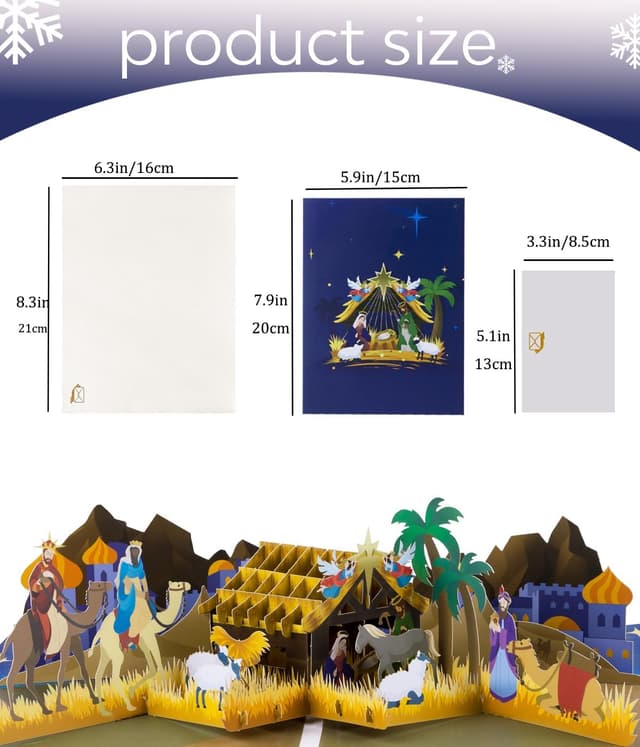 Thumbnail 6 de Nativity 3D Pop-Up Christmas Card