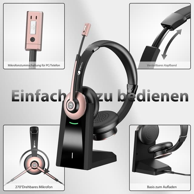 Thumbnail 6 de Earbay Kabelloses Headset Bluetooth 26 h 📞
