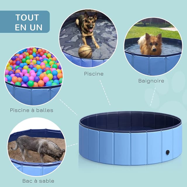 Thumbnail 5 de PawHut Piscine pour chien 100×30 cm