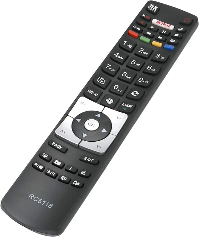 Detalle 2 de VINABTY RC5118 remote control (RC-5118) for compatible Hitachi Digihome, Alba, Polaroid, FINLUX, Bush TVs