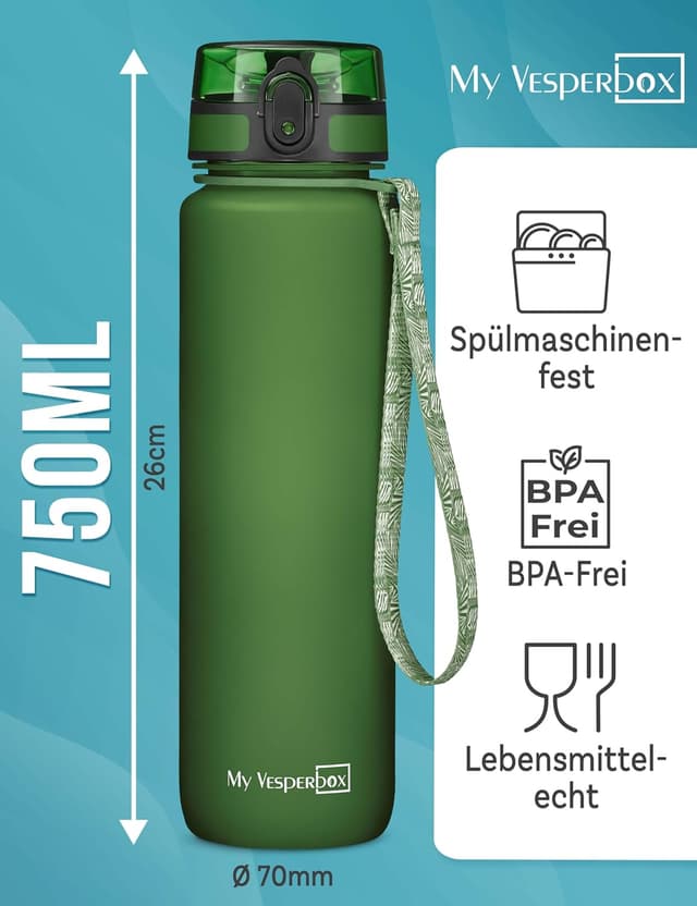 Detalle 2 de My Vesperbox Trinkflasche Kinder 750ML đ„€