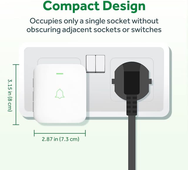 Detalle de AVANTEK Wireless doorbell 300 m range