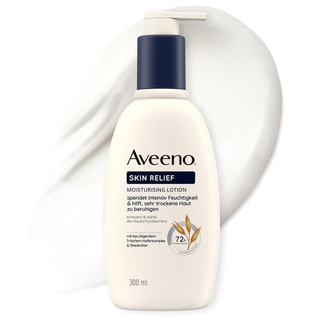 Detalle de Aveeno Skin Relief Bodylotion parfümfrei – beruhigende Feuchtigkeit für sehr trockene Haut