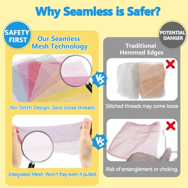 Detalle de URMYWO Baby Tissue Box Toy (Montessori Sensory Toy Set for Ages 6–12 Months)