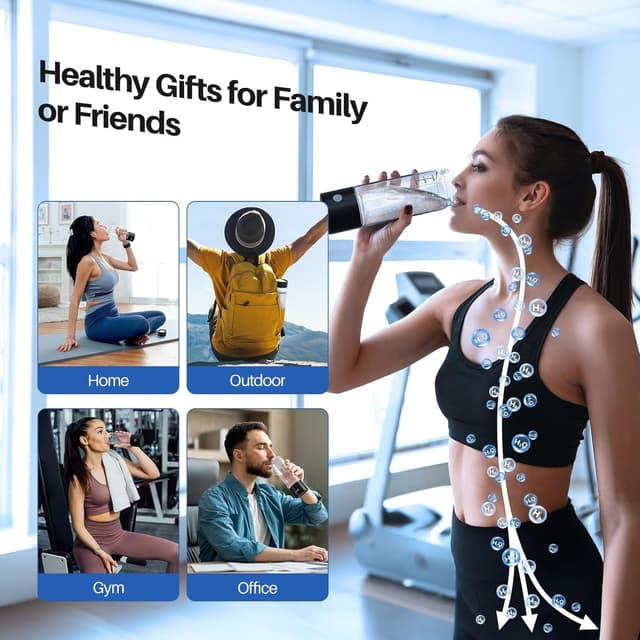 Thumbnail 6 de MOVOCA Hydrogen Water Bottle 2200PPB Generator 🚰