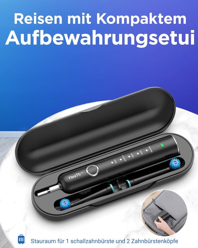 Detalle 2 de Rotierende Zahnbürste mit 8 Aufsteckbürsten