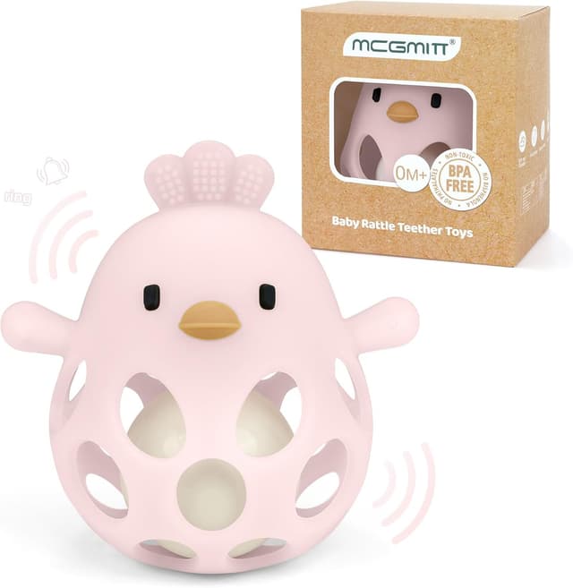 Detalle de MCGMITT Teething Rattle 3 Months Grasping Ball