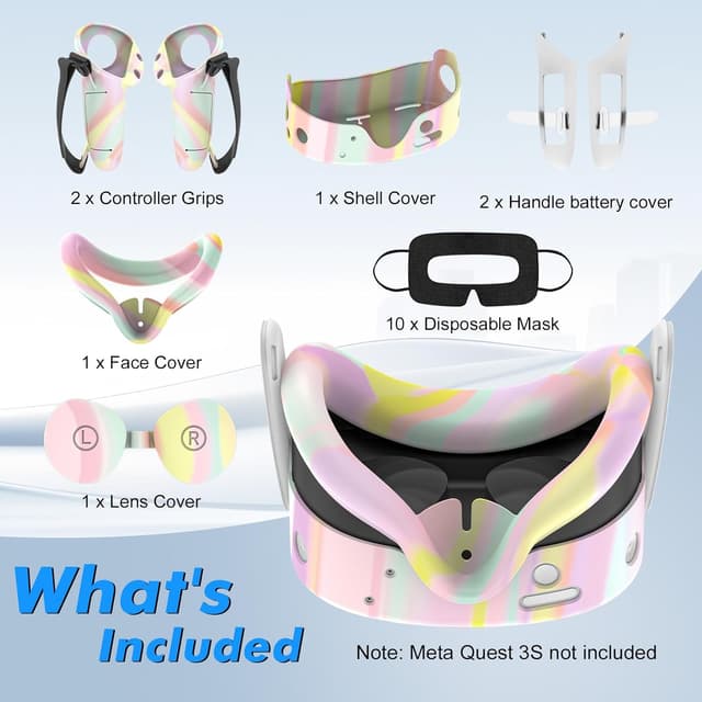 Thumbnail 6 de Tyasoleil VR Silicone Case Accessory Set for Meta/Oculus Quest 3S